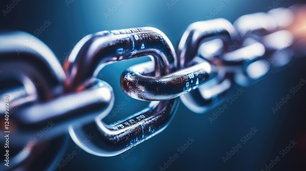 Poster abstract blockchain security concept with quantum encryption and decentralized computing nodes.