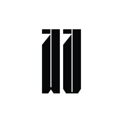 WV monogram logo design letter text name symbol monochrome logotype alphabet character simple logo