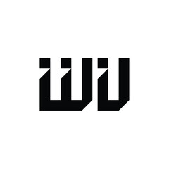 WV monogram logo design letter text name symbol monochrome logotype alphabet character simple logo