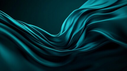 Teal Silk Fabric Textures