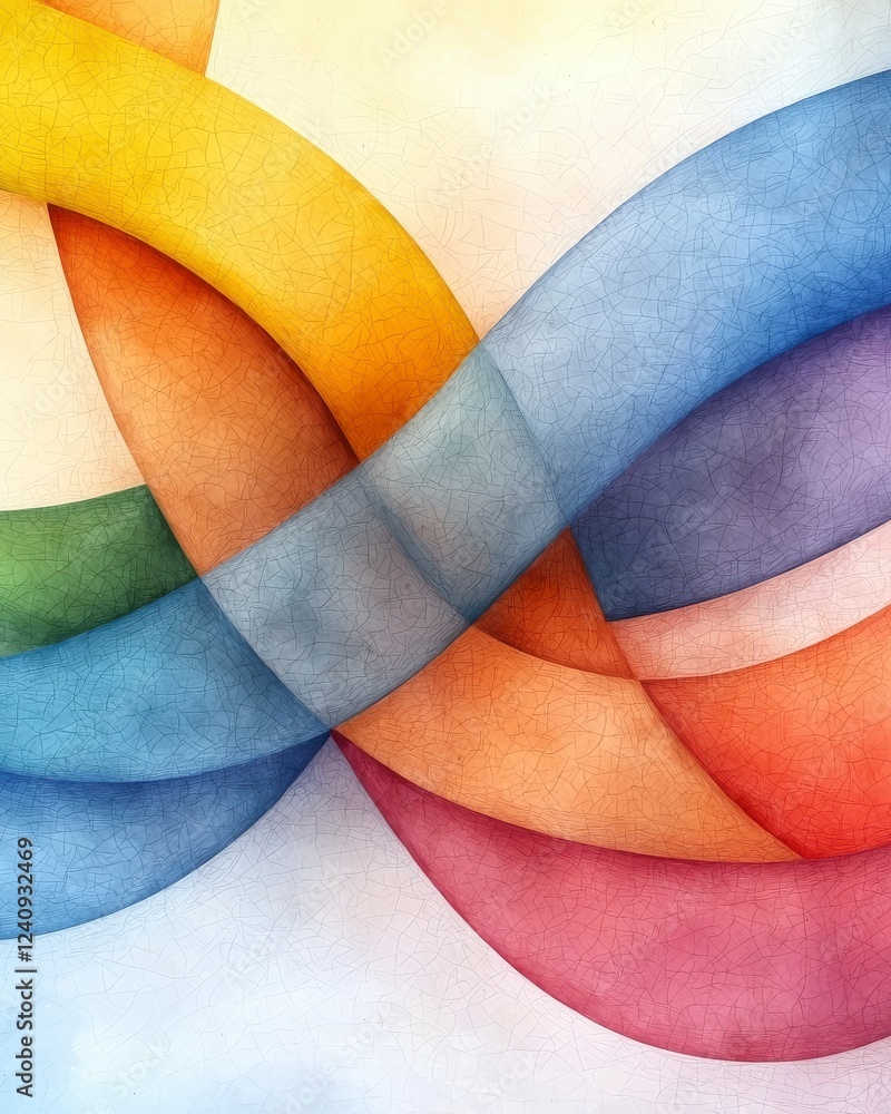 Poster abstract colorful wave patterns creating a dynamic and vibrant background design for creative projec