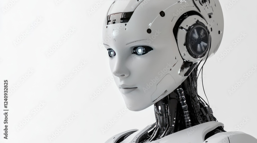 Poster an ai-driven self-repairing industrial robot with intelligent diagnostics.