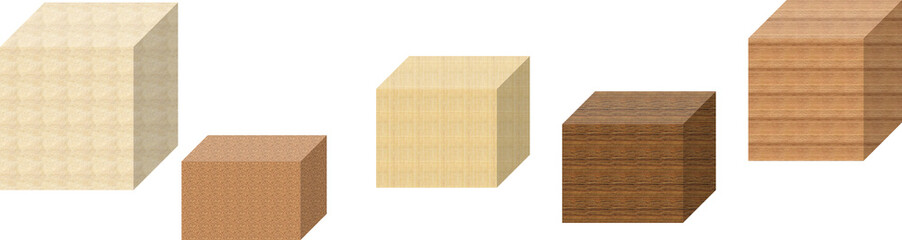 積み木のグラフィック素材のイラスト