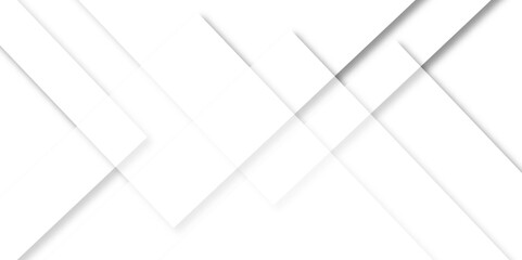 Fototapeta premium White and gray overlap triangle geometric technology pattern design. abstract seamless modern white and gray color technology concept geometric line vector background.