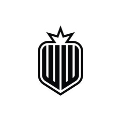 WW monogram logo design letter text name symbol monochrome logotype alphabet character simple logo