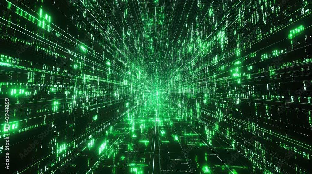 Poster cryptocurrency transactions secured by blockchain technology with glowing encrypted hashes.