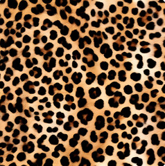 leopard, leather texture, dark background, real pattern, wild cat spots, modern design for fabric