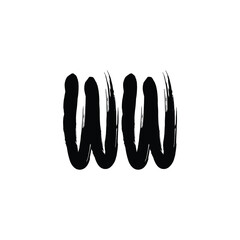 WW monogram logo design letter text name symbol monochrome logotype alphabet character simple logo