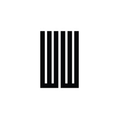 WW monogram logo design letter text name symbol monochrome logotype alphabet character simple logo