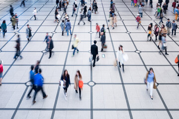 Dynamic pattern of people in shared spaces