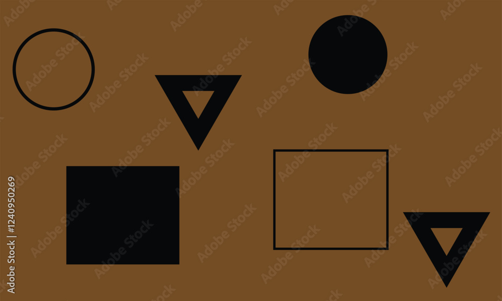 Aufkleber chocolate color geometric background vector file download any changes can be possible