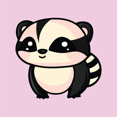 A cartoon of a squirrel vector illustration 