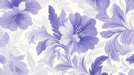 A periwinkle-toned design with gentle patterns and fluid transitions, evoking a sense of serenity and peace.