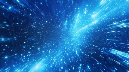 Blue Technology Lines: Dynamic Science and Technology