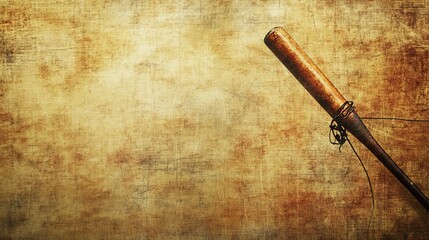 A vintage baseball-themed background image with a shallow depth of field