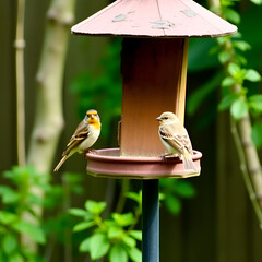 Naklejka premium bird in a cage