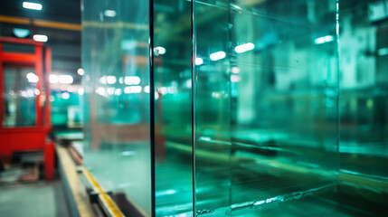 "A glass factory produces a wide range of transparent glass thicknesses, offering diverse options for various applications."

