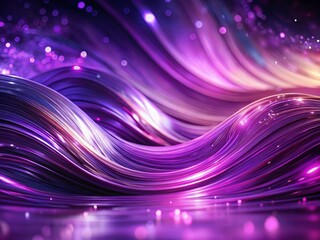 Abstract Violet Wave Background: Low Light Photography,  Dark Purple Swirling Texture, Digital Art