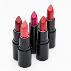 Fototapeta premium Lipstick for makeup white background.