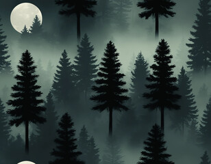 aesthetic wallpaper featuring a dark nature scene