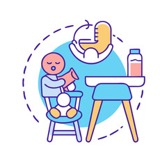 Baby Feeding Chair Icon