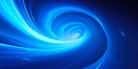 Fototapeta premium Blue Vortex Background. Abstract 3D Rendering of Creative Light Energy Vortex
