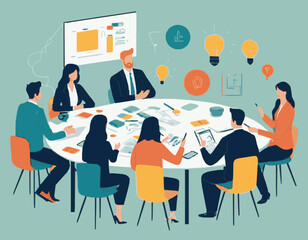 Creative Brainstorming Session with Colleagues