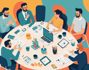 Creative Brainstorming Session with Colleagues