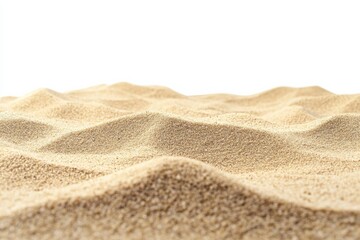Golden sand dunes against a bright white background