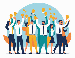 Corporate Team Building Exercise Illustration