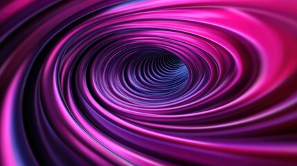Obraz premium A vibrant, swirling tunnel of pink and purple colors, creating a mesmerizing, abstract visual effect.