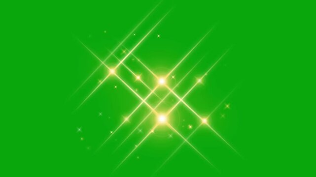 Gold Sparkle Effects for Green Screen, Easy editable green screen video, high quality vector 3D illustration. Top choice green screen background
