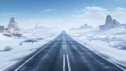 Scenic Road Disappears into a Cove