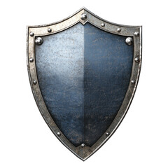 metal shield isolated on white