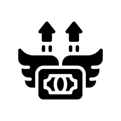 financial glyph icon