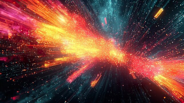 Futuristic Data Technology Illustration