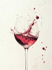 red wine splash