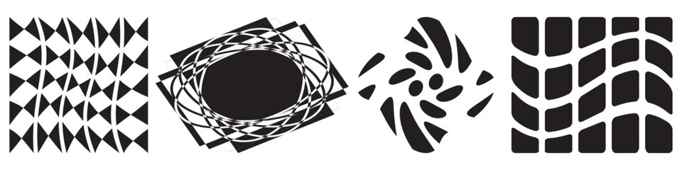 Abstract Vectors in Geometric Form Vector illustration