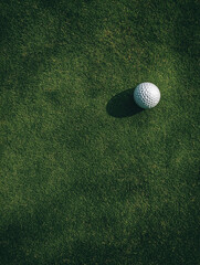 golf ball on green grass