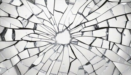 ガラス　ひび割れ　テクスチャ