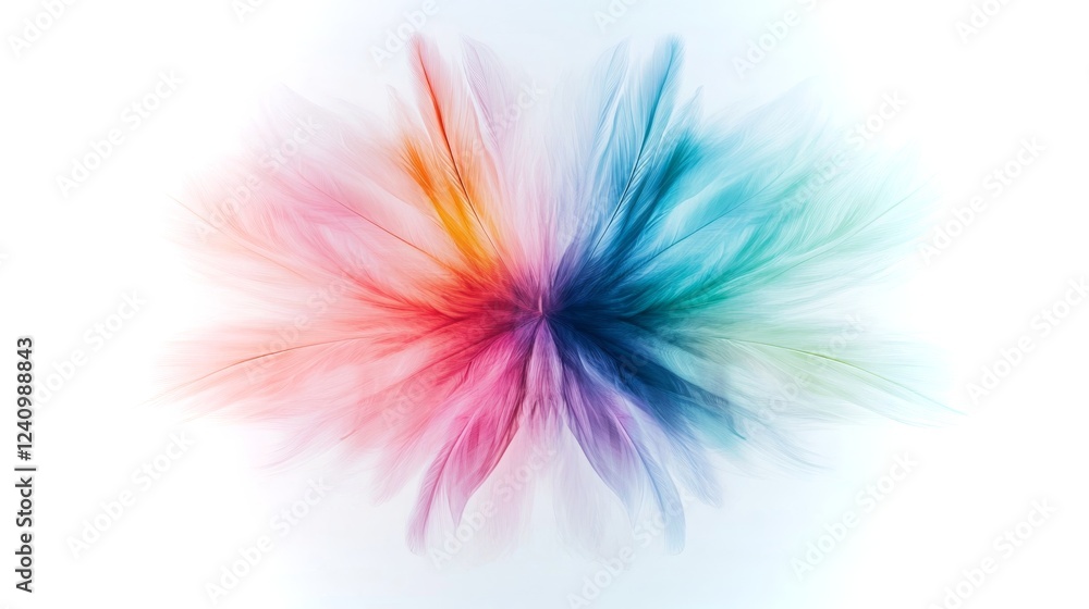 Poster vibrant explosion of colors creating an artistic and dynamic visual display