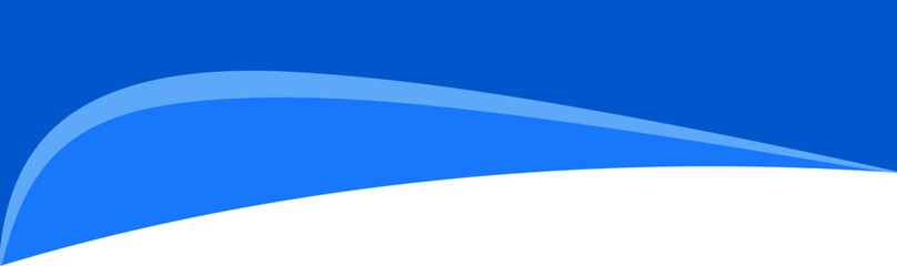 Obraz premium Border shape. Header for website banner. Abstract curve bottom section. Divider for web page template. Blue organic wavy form separator for modern headline.