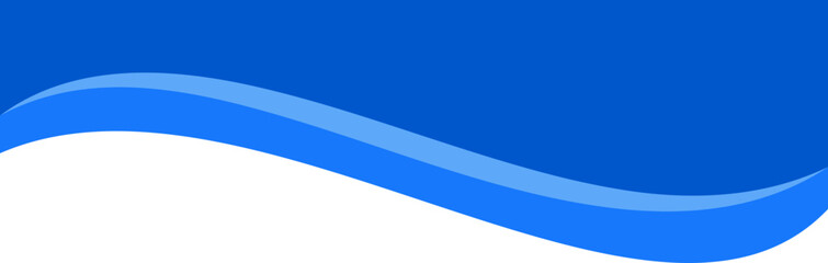 Border shape. Header for website banner. Abstract curve bottom section. Divider for web page template. Blue organic wavy form separator for modern headline.