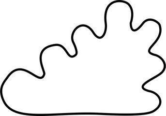 Fototapeta premium Bush Outline Coloring