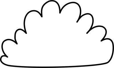 Bush Outline Coloring