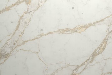 Fototapeta premium White Marble Surface With Gold Veins And Dark Gray Inclusions Creating Organic, Intricate Pattern