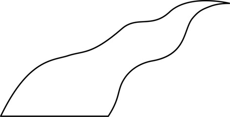 River Waterway Outline Coloring