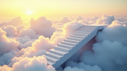 "Stairway to Heaven: Dreamy Clouds"