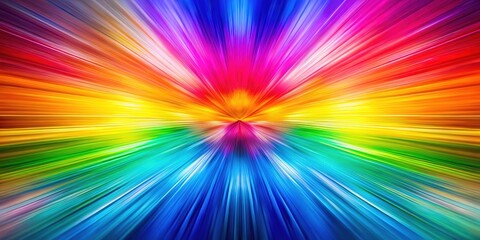 Obraz premium Abstract rainbow swirls, long exposure magic.
