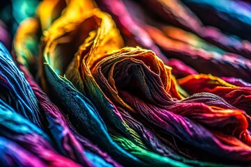 Black Textured Paper Background: Macro Close-Up Photography